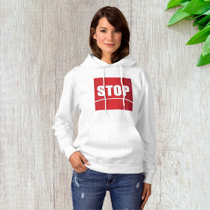 PULL À CAPUCHE SYMBOLE GRAND STOP FEMMES