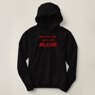 Pull À Capuche Sympa Conception d'expression "BEAU AMOUR". Comman