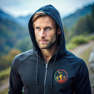 Pull À Capuche T-shirt de randonnée Retro Grand Teton