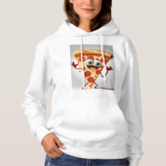 Pull À Capuche T-shirt drôle tranche de pizza - Anthropomorphe mi