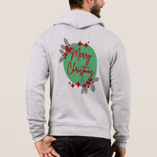 Pull À Capuche T-shirt Noël imprimé en arrière