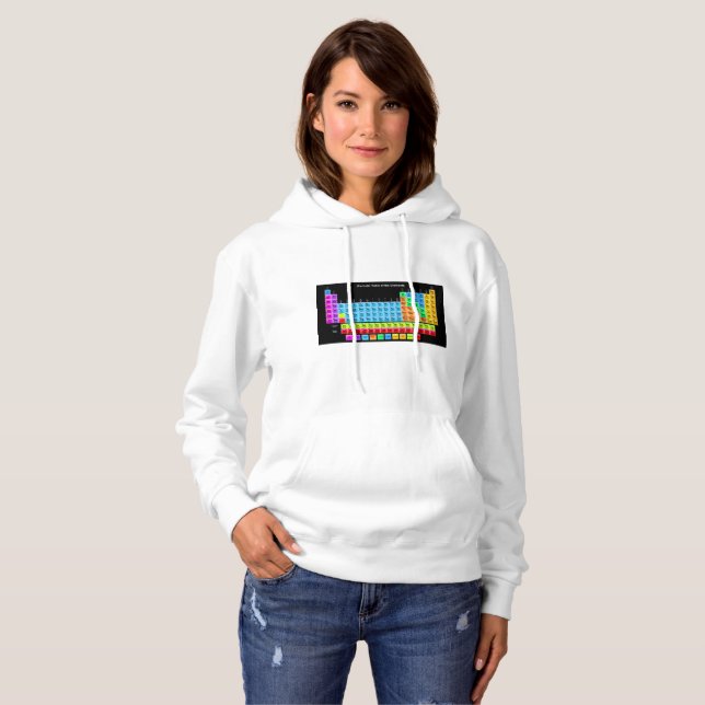 Pull À Capuche Tableau périodique (Devant entier)