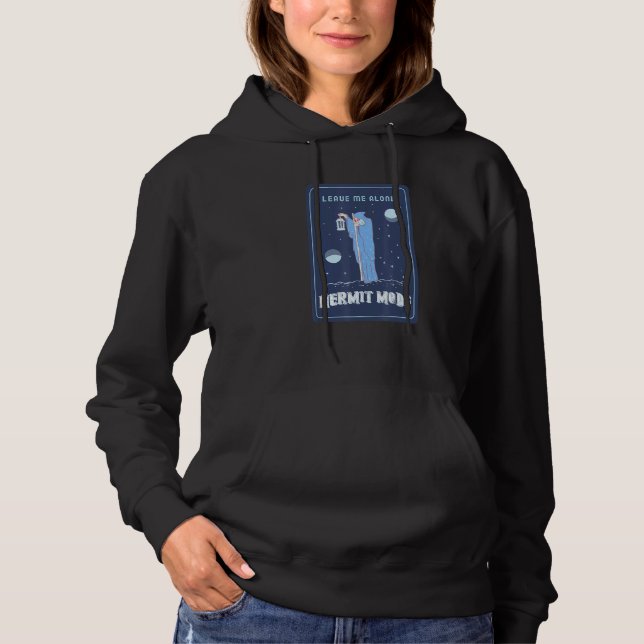 Pull À Capuche Tarot Mode Ermite Laissez-Moi Tranquille (Devant)