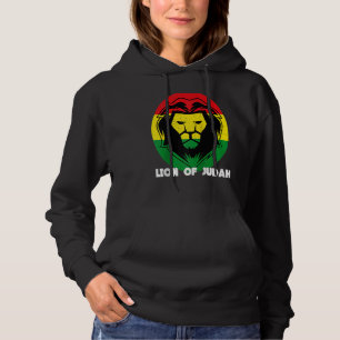 Pull À Capuche Tête de Lion Rastafari Souvenir Jamaïcain Rasta Ro