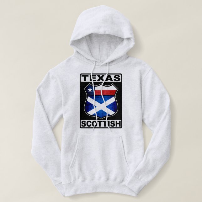 Pull À Capuche Texas Scottish American (Design devant)