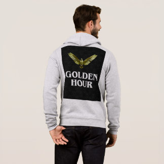 Pull À Capuche Texte motivationnel de l'heure dorée Minimaliste N