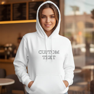 Pull À Capuche Texte personnalisé à votre goût 