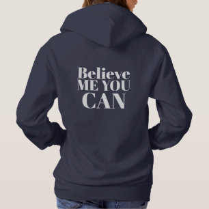 Pull À Capuche Texte Personnalisé Style Moderne Minimale Femmes M
