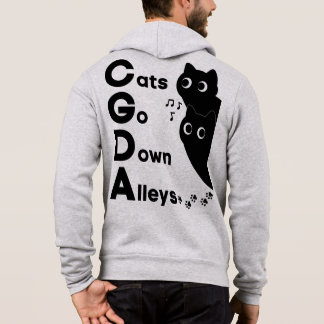 Pull À Capuche Théorie musicale CGDA - Les chats descendent les r