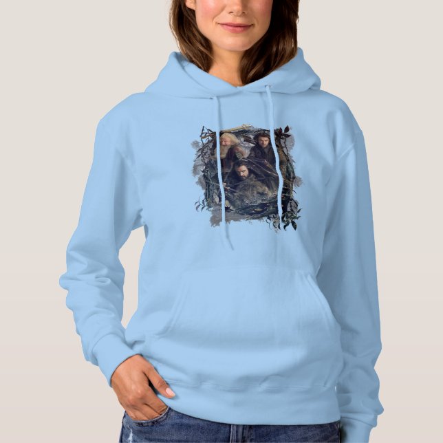Pull À Capuche Thorin, Kili et Balin Graphique (Devant)
