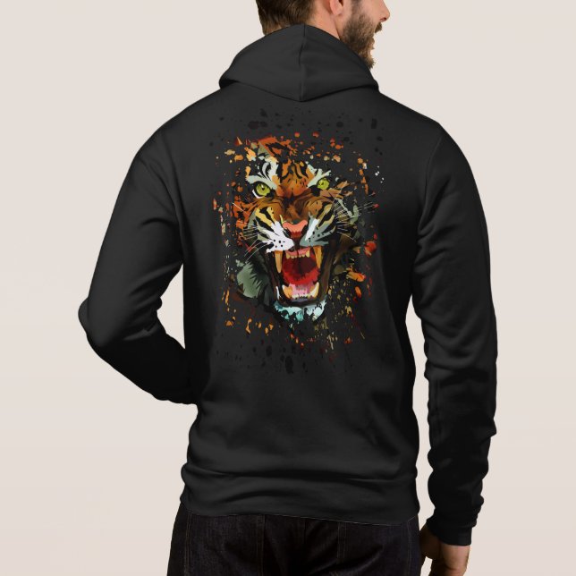 Pull À Capuche Tiger (Dos)