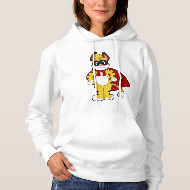 Pull À Capuche Tiger en héros avec Masque et Cap (Devant)