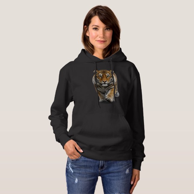 Pull À Capuche Tigre approchant (Devant entier)