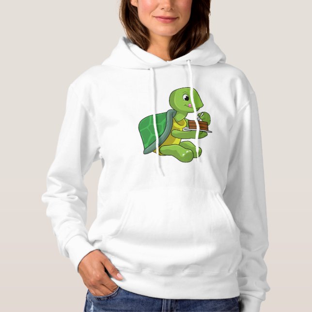 Pull À Capuche Tortue au gâteau (Devant)