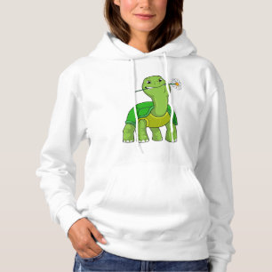 Pull À Capuche Tortue avec marguerite à fleurs