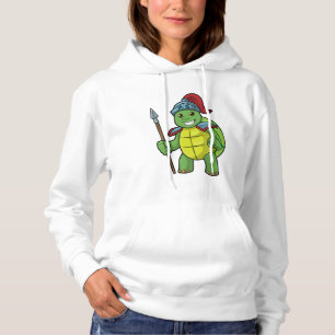Pull À Capuche Tortue en guerrier avec Spear & Helmet