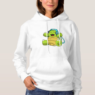 Pull À Capuche Tortue en musique avec casque
