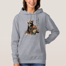 "Tout change" Chat japonais en kimono Art