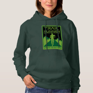 Pull À Capuche Trail Runner Sport Dans La Nature