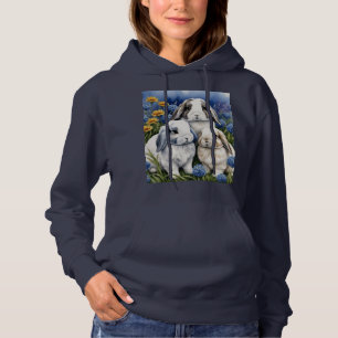 Pull À Capuche Trois petits lapins lapins de lapin de lop