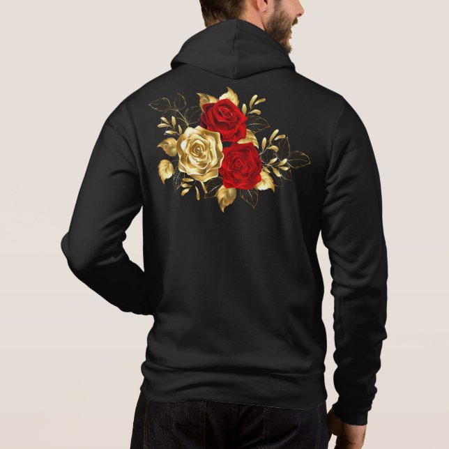Pull À Capuche Trois Roses de bijoux (Dos)