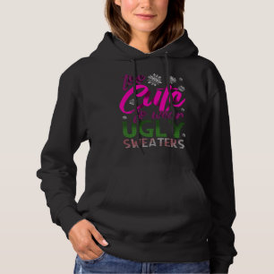 Pull À Capuche Trop mignon, drôle, sueur de Noël grossier