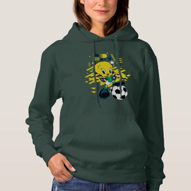 Pull À Capuche TWEETY™ Team Brazil Soccer Graphic (Devant)