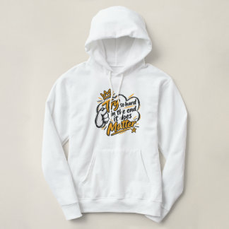 Pull À Capuche Typographie Inspirante Vêtements de Rue Esthétique