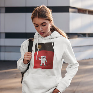 Pull À Capuche Un astronaute sur Mars Space Explorer Red Planet