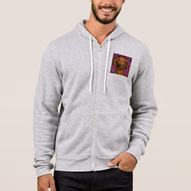 Pull À Capuche Valentine Vizsla (Devant)