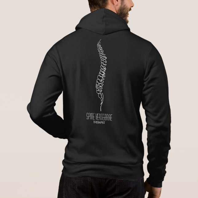 Pull À Capuche Vertèbres de colonne vertébrale simple moderne (Dos)