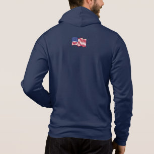 Pull À Capuche Veste à capuche avec drapeau américain personnalis