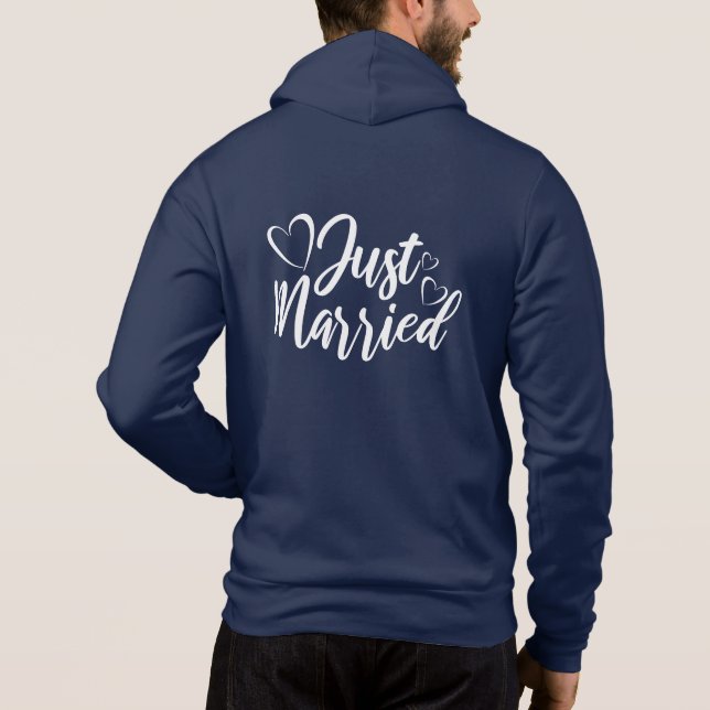 Pull À Capuche Veste Juste Mariés (Dos)