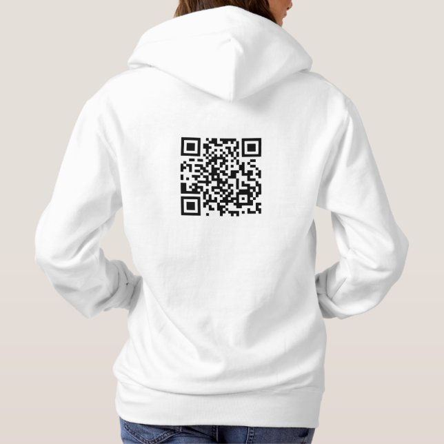 Pull À Capuche Veux-Tu M'Épouser ? Code QR (Dos)