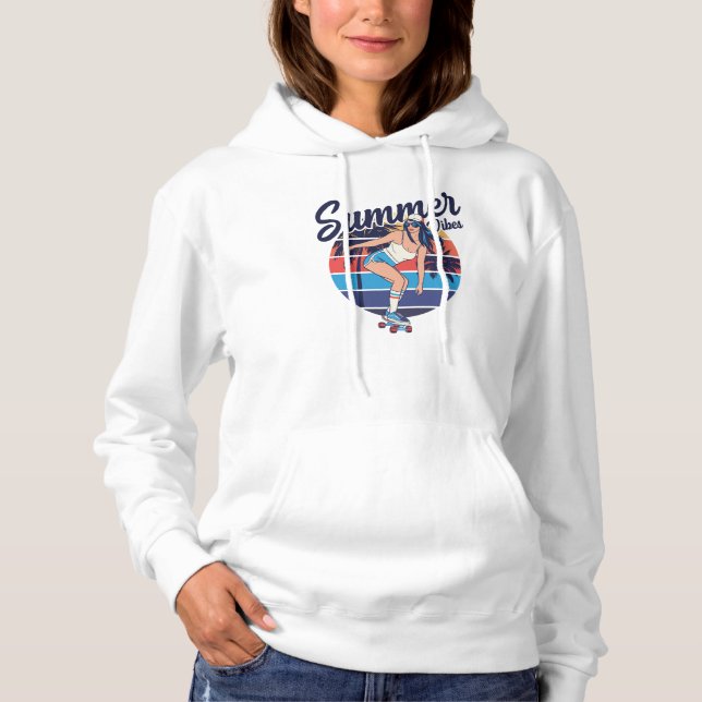 Pull À Capuche Vibes d'été (Devant)