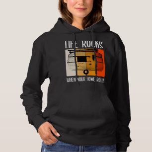 Pull À Capuche Vie Rocks Quand Votre Maison Roule Voyage Camper