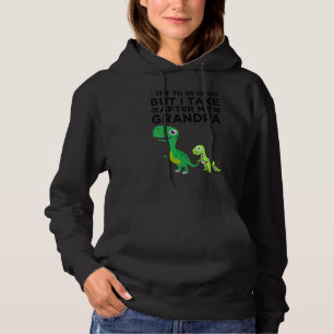 Pull À Capuche Vintage J'essaie d'être sage mais je tiens de mon