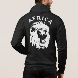 Pull À Capuche Visage du lion rugissant   Afrique