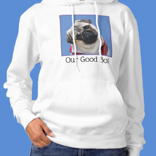Pull À Capuche Votre photo Couleur Taille Texte Chien Carlin Chie