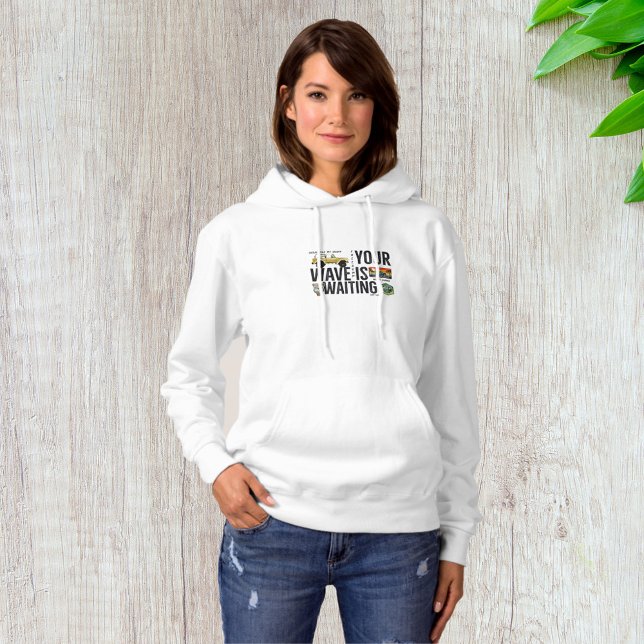 Pull À Capuche Votre vague vous attend (Créateur téléchargé)