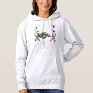 Pull À Capuche Wear this Grandpa And Grandson Best Friend Autism