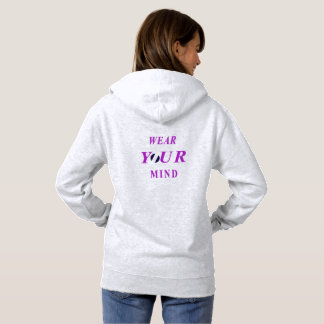 Pull À Capuche Wear Your Mind Typography Women's Hoodie | Minimal