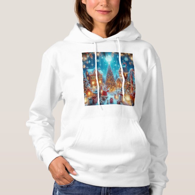 PULL À CAPUCHE WOMAN BEAUTIFUL HOODED SWEATSHIRT (Devant)