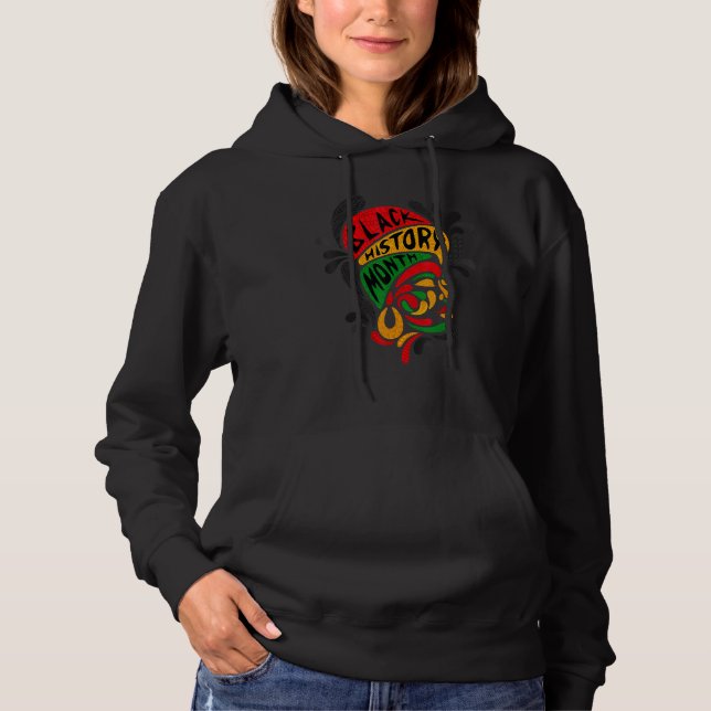 Pull À Capuche Women's Black History Month Proud African Pride Bl (Devant)