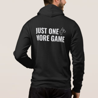 Pull À Capuche Zipper de Jeu Rétro - Noir - Juste Un Jeu De Plus