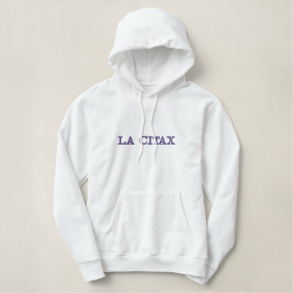 Pull LA CITAX Violet Bestickter Hoodie