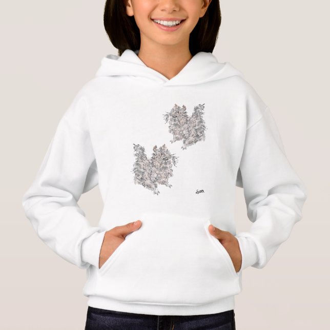 Pull Over Hoodie : Eichhörnchen-Tag (Vorderseite)