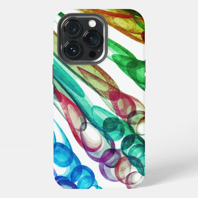 Pulled Bubble Fun / Greenleaf / iPhone 13 Pro Hülle (Hinten)