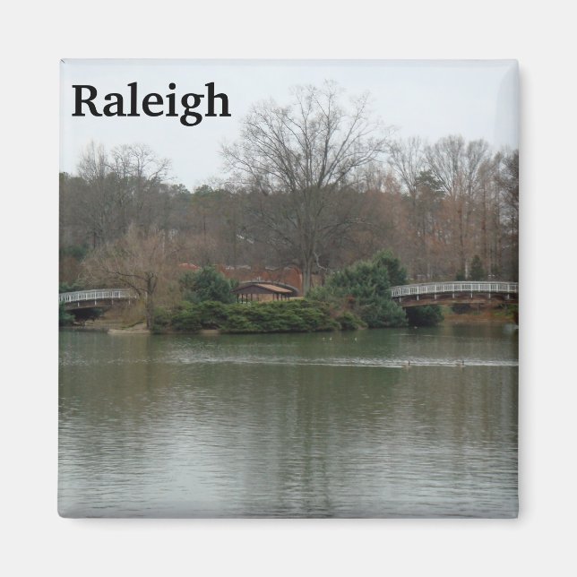 Pullen Park Raleigh Foto Magnet Lake NC (Vorne)