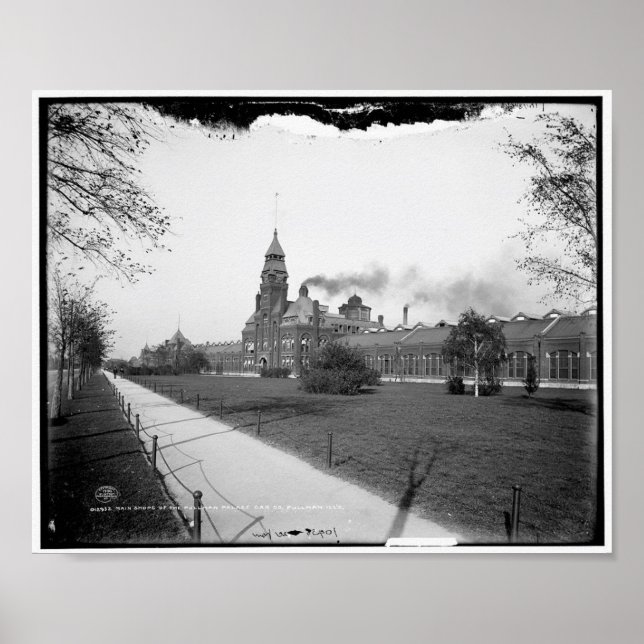 Pullman Palace Car Co., Pullman, Illinois c1900 Poster (Vorne)
